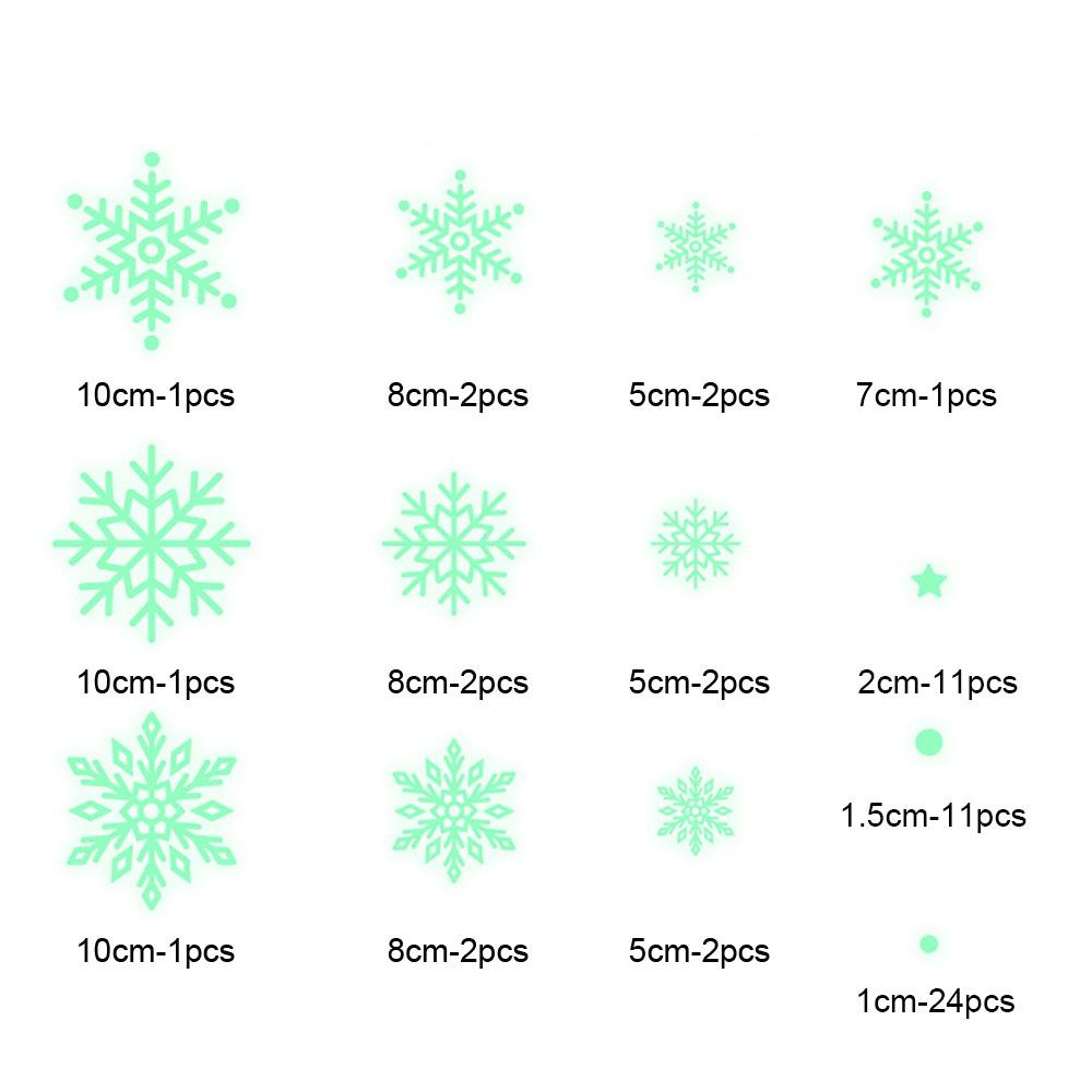 

DIY Christmas Snowflake Sticker Electrostatic Shopwindow Ornament Glass Windows Door Luminous-2