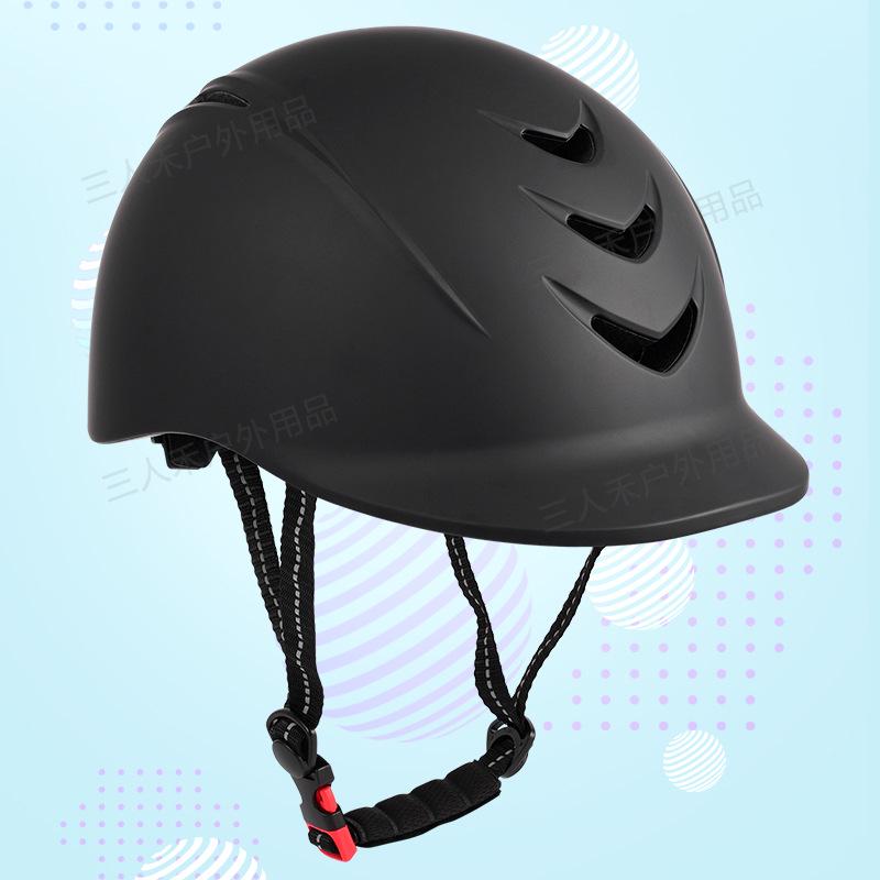 Unisex Summer Equestrian Riding Helmet for Adults & Children Large чёрный/белый