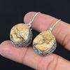 Daughters Day Sale Picture Jasper Stone Dangling New Earrings Jewelry 925 Silver