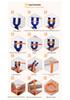 36-Grid Loom Kit: 1600 Rainbow Bands & Weaving Tools for DIY Educational Children's Bracelet Crafts