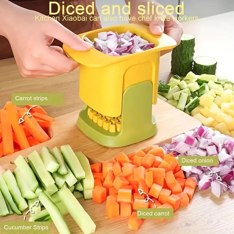 Multifunctional Vegetable Chopper Onion Dicing Artifact French Fries Slicer Kitchen Gadget Cucumber Potato Slicer Kitchen Tools