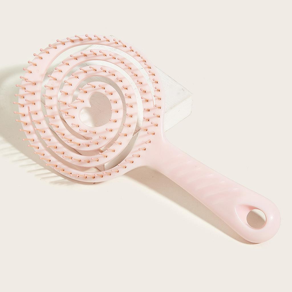 Relaxing Circular Massage Comb Portable Hollow Hair Combs Scalp Massage Brush Salon Styling Tools Solid Color Hair Brush