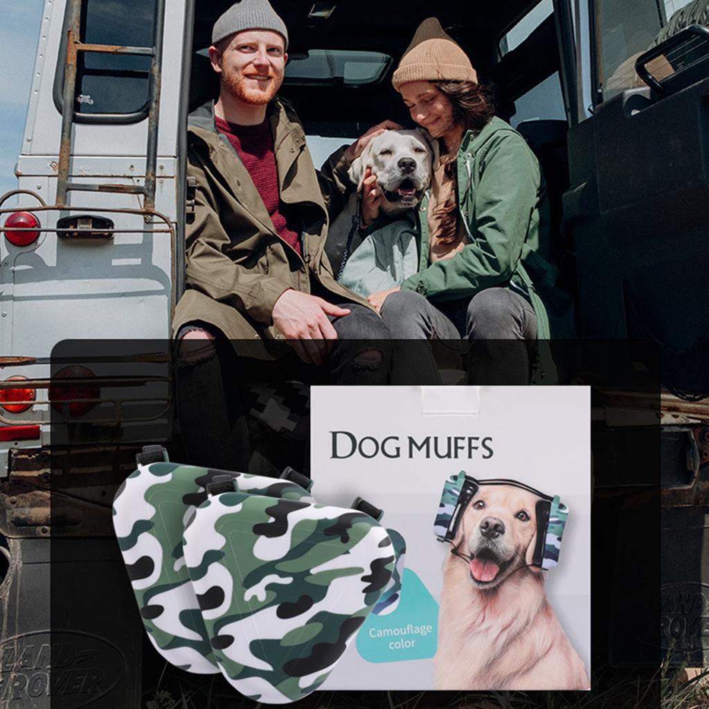 Dog Ear Muffs with Fast Snap Lock Noise Canceling Ear Muffs Dog Hearing Protection Earmuffs for Thunder Hunting Tourism