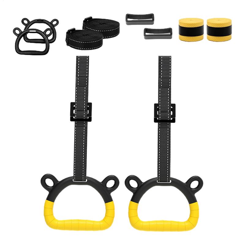 Fitness nylon Gymnastics Rings Non-Slip Fitness Home Gym Equipment Strength Training Gymnastics Equipment Full Body Workout
