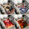 Fullmetal Alchemist Teppich, Edward Elric Alphonse Sonnenuntergang Himmel Anime Druck Teppich, Goldener Hintergrund Wohnzimmer Bodenschutzmatte