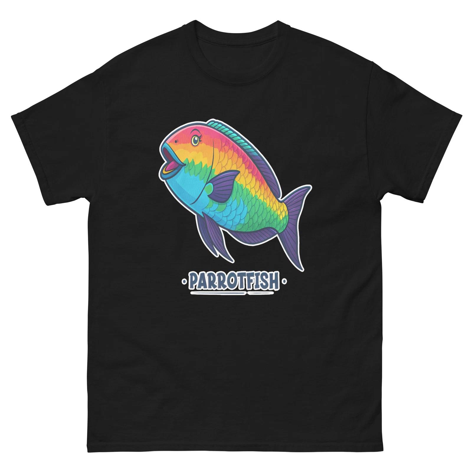 Parrotfish Ocean Beach Water Marine T-Shirt L