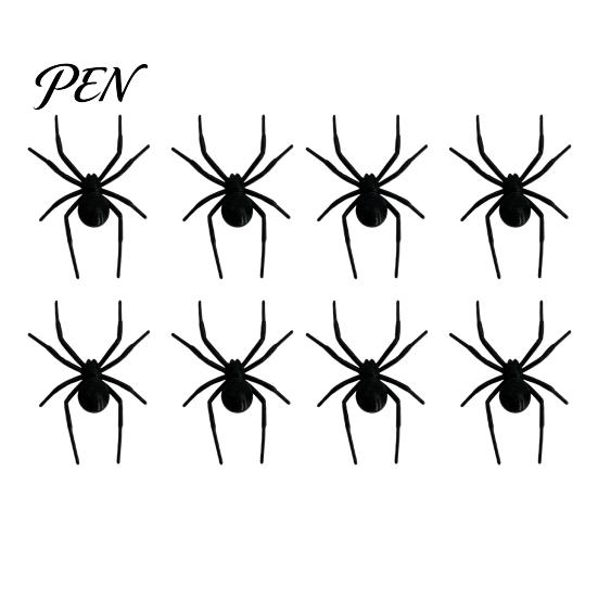 Spider Magnetic Decoration 1/4/8Pcs 3D Refrigerator Magnet for Halloween, Scary Fake Office Cabinet Decor Decoration, Halloween Prank Props,