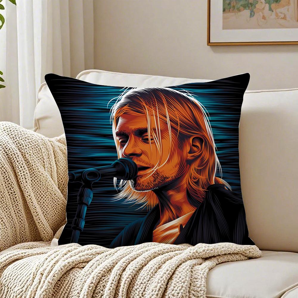band grunge NNirvana Cushion Cover Pillowcase Antidustmite living Room Sofa Decor Cushion Room