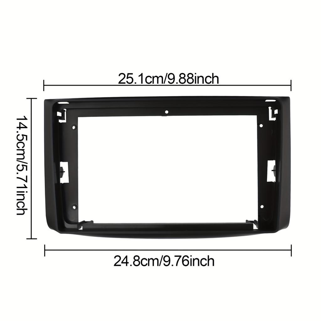 9-Zoll Radioblende für Aveo 2007-2011 für Lova 2009-2011 für RAVON Nexia R3 2016-2020 Armaturenbrett Einbau Umbau Verkleidungskit Rahmen GPS Blende