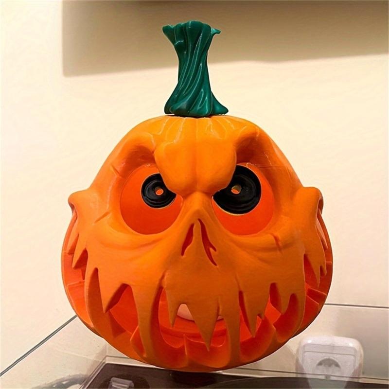 Halloween Resin Pumpkin Figure Sculpture Pumpkins Figurine Desk Ornament For Themed Parties And Festival Decoration