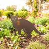 Durable Cat Metal Statues Iron Art Garden Cat Ornaments 6-style Cat Garden Stakes  Lawn Decor