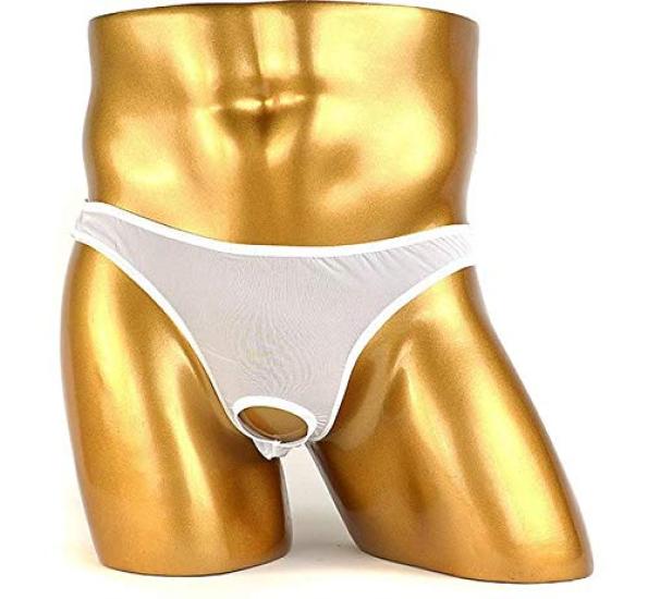 Pupule holomua Sexy Bikini Super Boxer Briefs Men's Front-Open T-Back Panties, Underwear, Front-Opening, C-String, O-Back Briefs, Sexy, Low-Rise,
