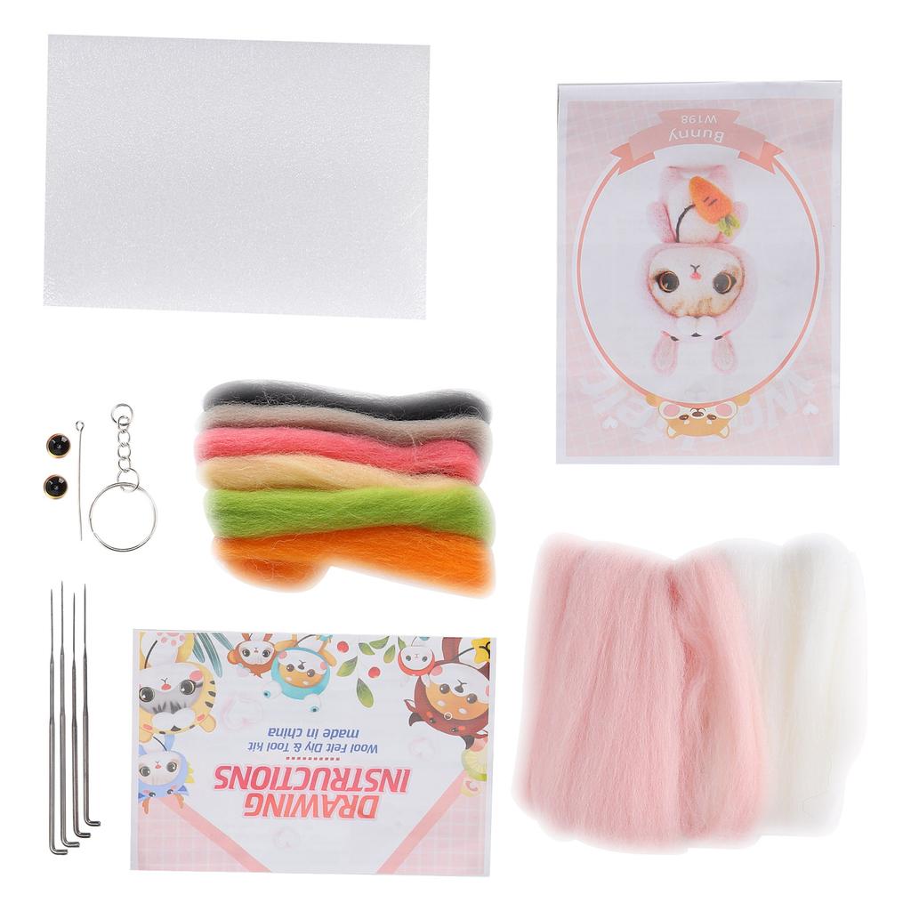 Needle Felting Wool Chemical Fiber Plush Doll Making DIY Material Needle Hand Made Craft