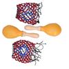 2Pcs Tambourine Sand Hammer Shakers Bead Net Hand Percussion Musical Instrument for Party Games