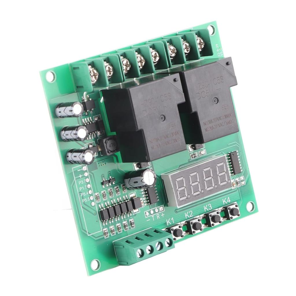 12V 24V Motor Forward Reverse Control Board with Timer Relay 30A DC AC Adjustable Delay Cycle Module for Pump Solenoid Valve Lights