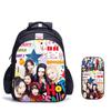 Campus Vitality Babymonster Graffiti-Stil Schultasche und Federmäppchen Zweiteiliges Set Bm Schüler-Schreibwaren-Set