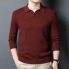 ROMON Men's Cashmere Blend Turn-Down Collar Sweater