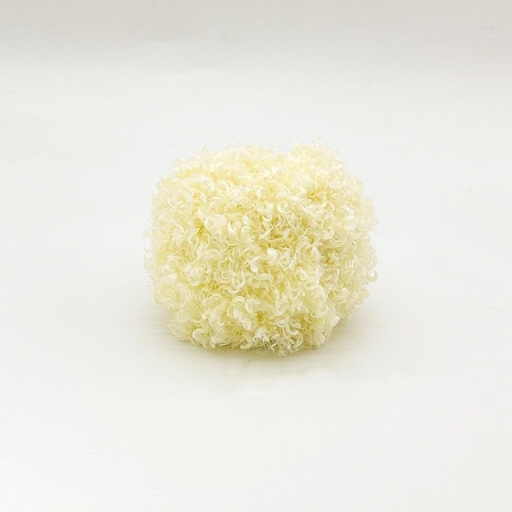 

50g Weight Hand-knitting Yarn Material Knitted Structure Curled Teddy Yarn Curled Texture Wool Blend Yarn For Sweater