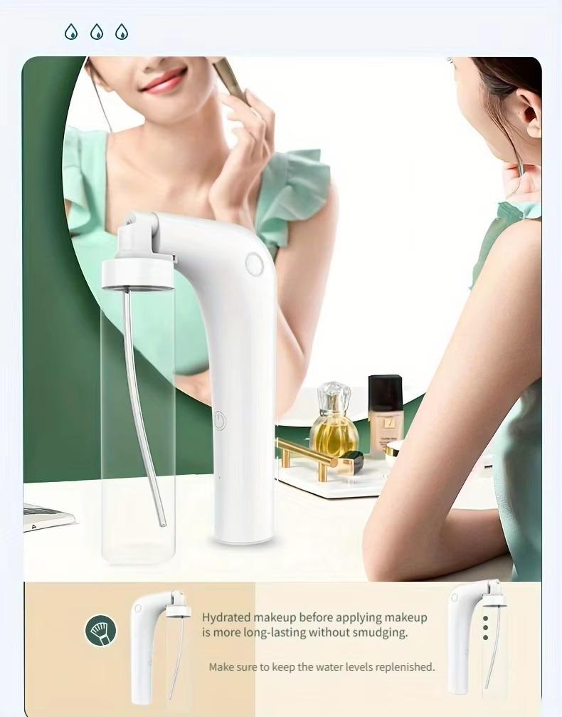 Compact Ionic Facial Steamer: Deep Cleanse & Hydrate Anywhere