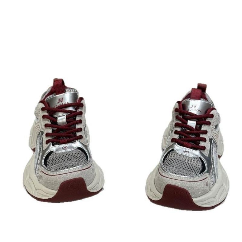 Thick-soled small man height increase versatile dad shoes new shoes women's soft soles are not tired feet sports women's shoes