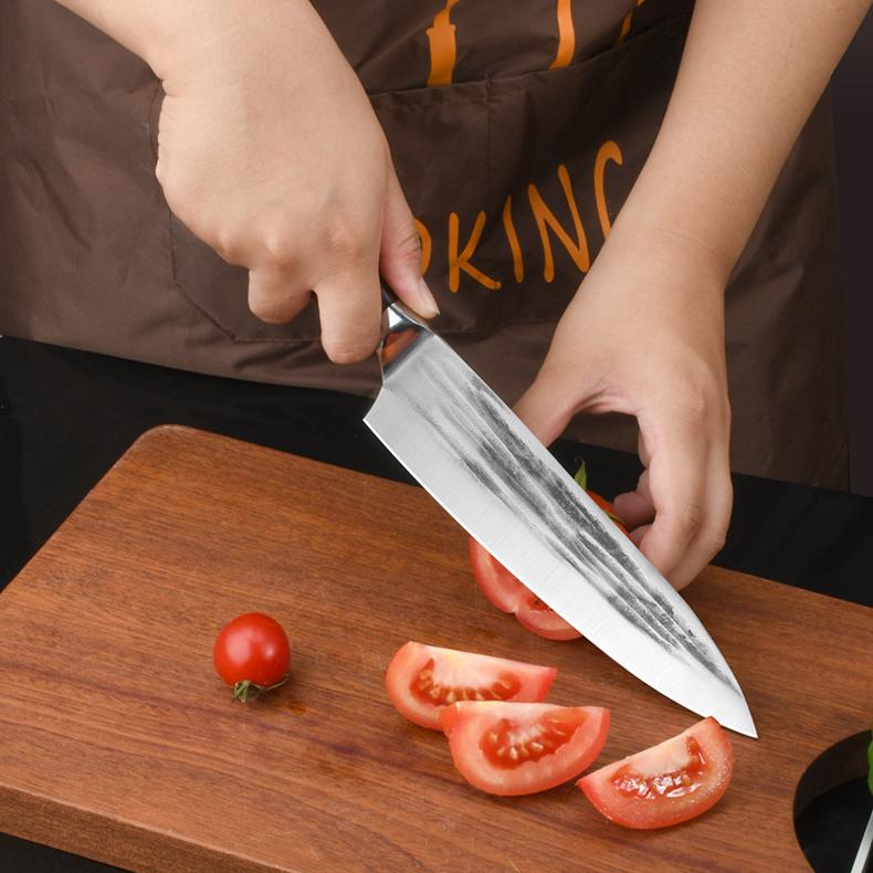 8 Inch Chef Knife 5cr15 Stainless Steel Forged Knife Slice Knife Fish Raw Knife Kitchen Knife