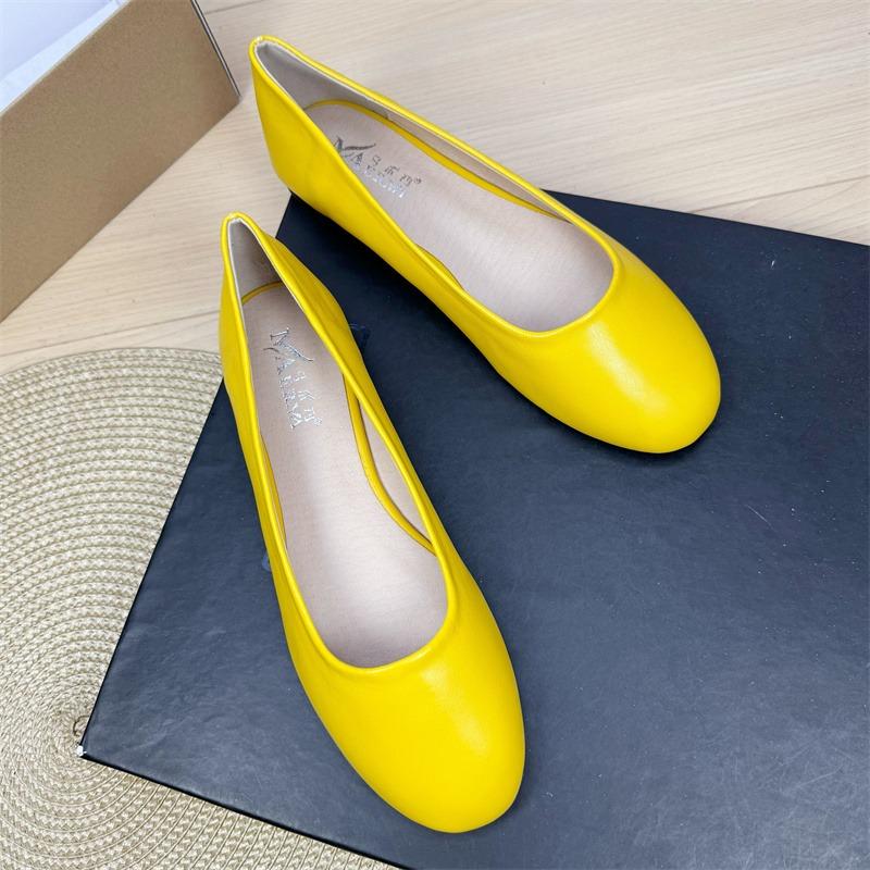 Fashion Flat Shoes for Women 2025 Spring and Autumn Casual Anti Slip Round Toe Simple Plus Size Women's Shoes 41-43  Loafers Women