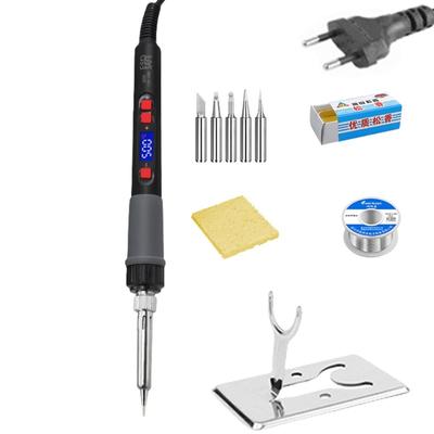 60W Soldering Iron Adjustable Temperature 180-500℃ Welding Tool Heater Soldering Tip Tool for Home Electronic