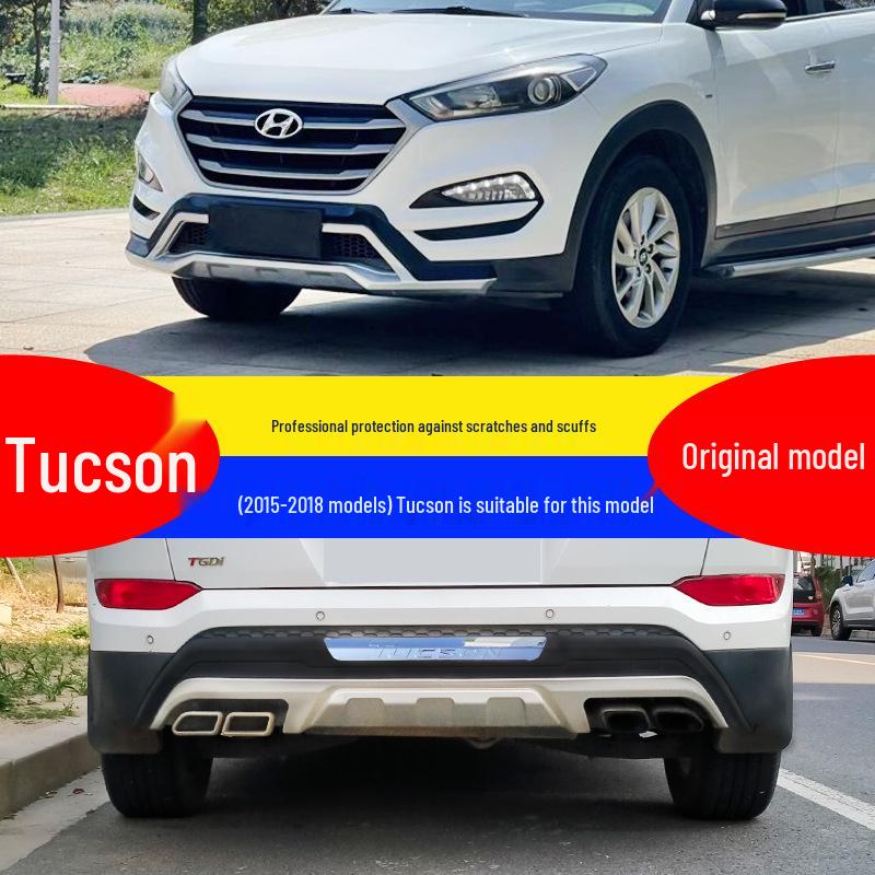 15-18 Hyundai Tucson Bumper Guard with Decorative Anti-Collision Bars