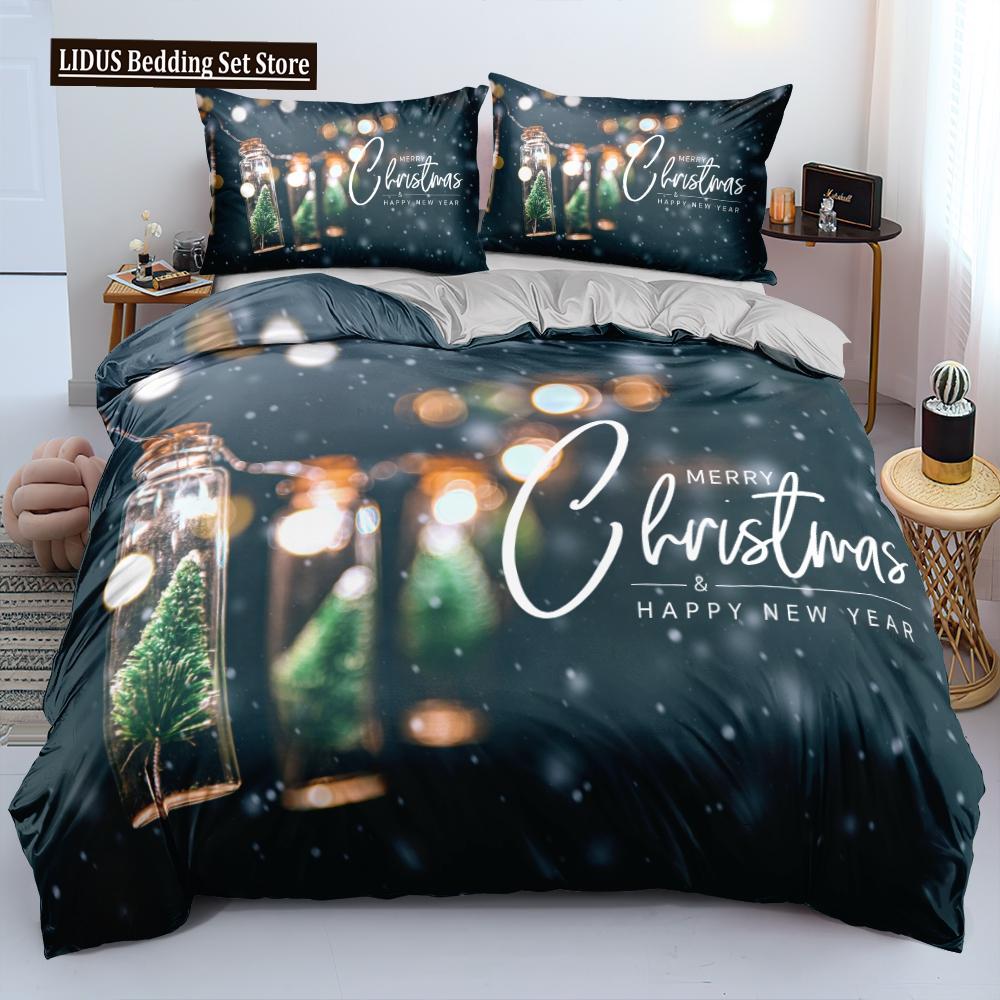 Nordic Style Duvet Cover Set 3D Snow Tree Print Dreaminess Bedding Set Adult Polyester Comforter Cover And Pillowcase King Size