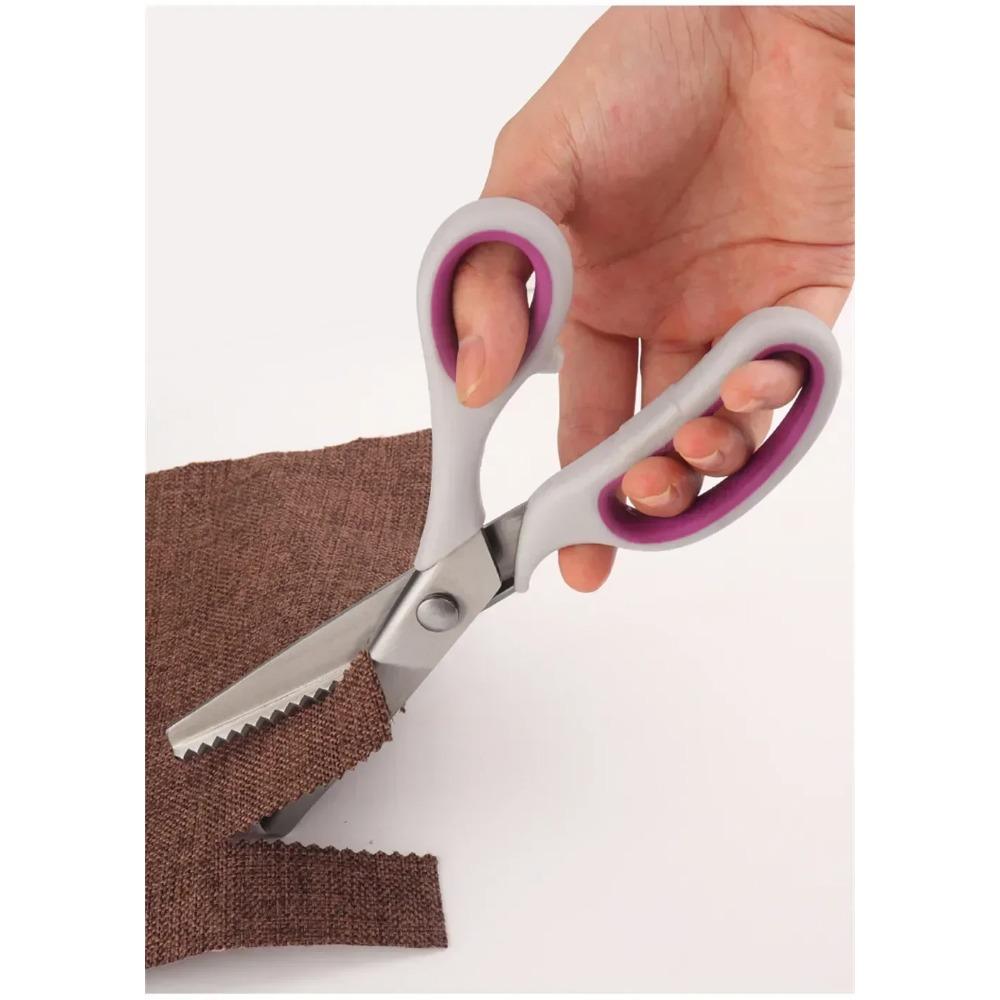 Dressmaking Scissor Scalloped Scissors Zigzag Professional Tailor Sewing Pinking Shears Stainless Chisel Fabric Serrated Steel