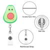 Avocado ID Card Holder Telescopic Retractable Badge Clips Fruit Badge Reel  Nurse Doctor