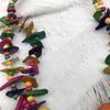 Colorful Bohemian Wooden Necklace: Natural Style, Ideal for African Beach Tourism.