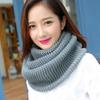 Women's Korean Style Solid Color Knit Wool Pullover Scarf - Autumn/Winter 2025
