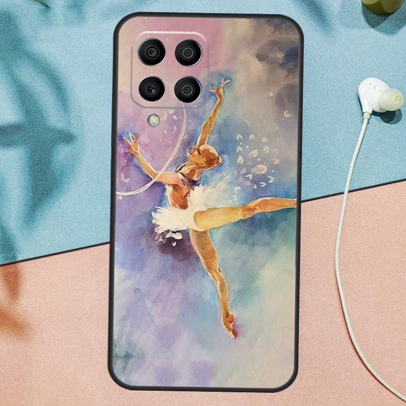 Gymnastics Oil Painting Case For Samsung Galaxy M31 M11 M21 M14 M34 M54 M12 M32 M52 M15 M13 M16 M36 M56 M53 M35 M55