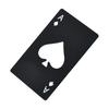 Stainless Steel Bottle Opener Spade A Shape Poker Design for Home Party Decoration