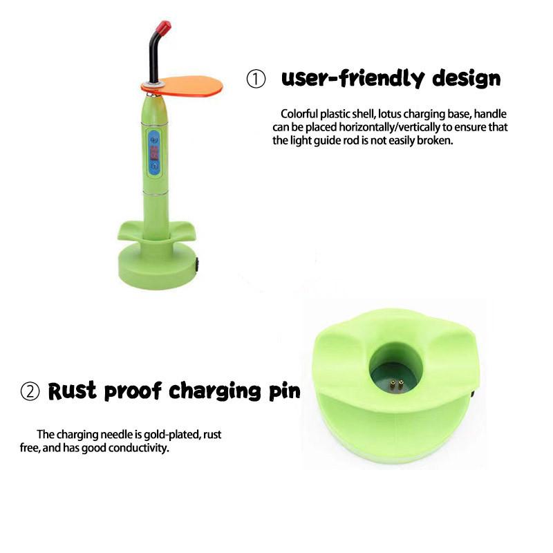 Zubní fazeta Modré světlo Pečicí lampa Bezdrátový zubní světelný polymerizační přístroj Ruční ústní fotocitlivá polymerizační lampa