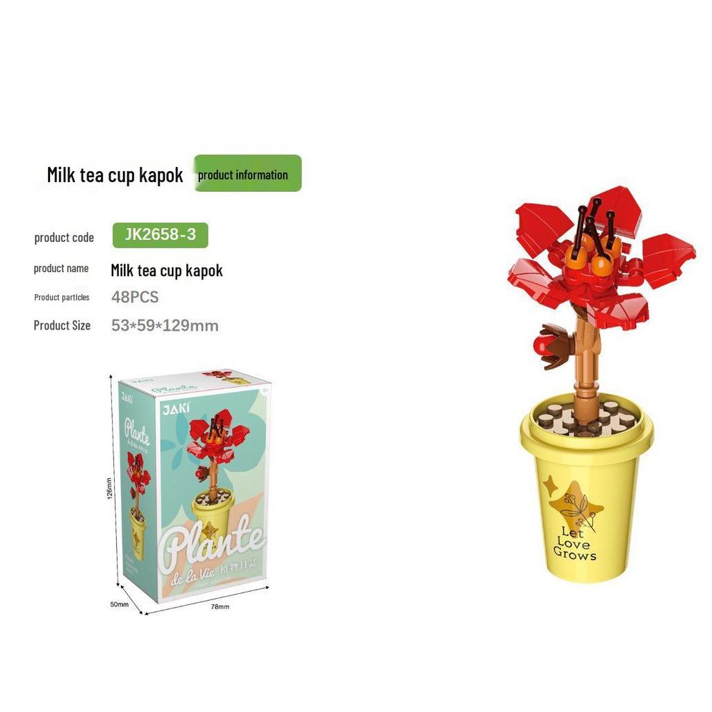 Compatible Lego Eternal Flower Valentine's Day & Teacher's Day Rose Puzzle Building Toy Set