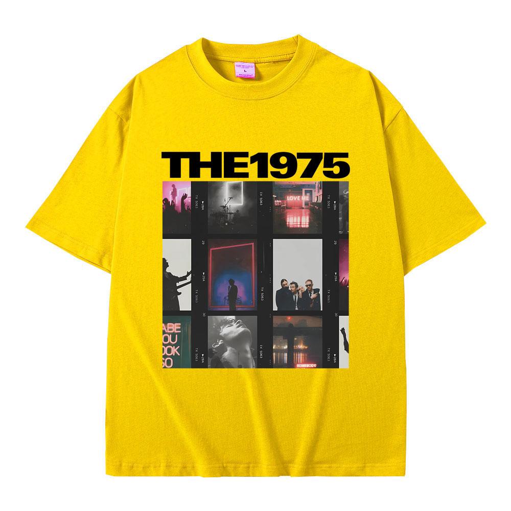 Britská indie alternativní rocková kapela The 1975 Grafické tričko Pánské Vintage Gotická trička Pánské Dámské Ležérní Oversized Tričko Topy