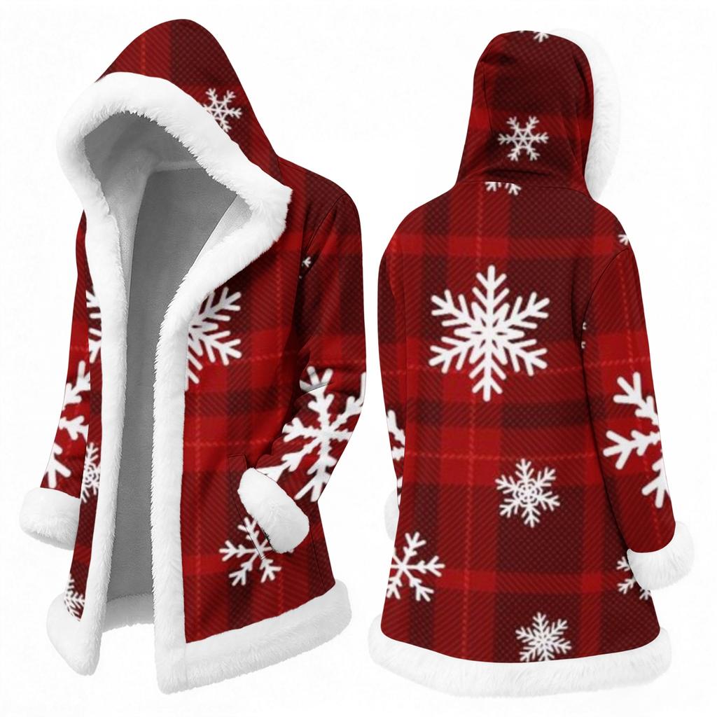 Men's Casual Snowflake Print Winter Jacket for Outdoor Travel and Everyday Wear