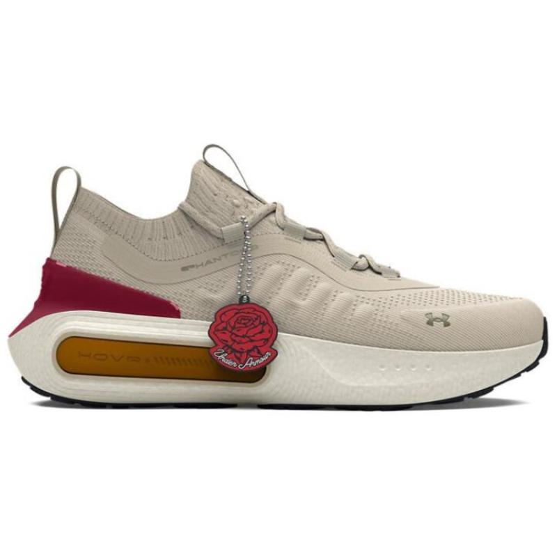 Under Armour Phantom 4 Abrasion Resistant Low Top Running Shoes Women's Beige Sneakers 3027884-100
