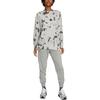 Nike High-Waist Drawstring Sports Pants With Solid Color Logo Women Bottoms Light-Grey DQ5191-063