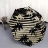 1pc Palm Trees Stripes Adventure Auto Open/close, 8-Rib Iron Frame, Compact Folding Cute Umbrella All-Season Portable Umbrella for Travel0104047