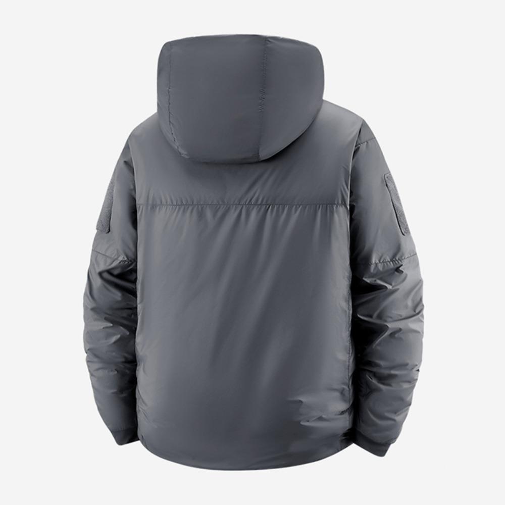 Men's Winter Outdoor Tactical Jacket Coat Thermal Windproof Waterproof Cold Resistant Solid Color Hoody Hiking Tops