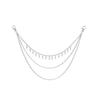 Punk-Stil Geometrische Mehrschichtige Taillenkette mit Nieten - Hip Hop Denim Accessoire für Männer und Frauen