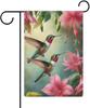 Hummingbird Hibiscus Garden Ag 12x18 Inch Double Sided, Small Yard All Season Outdoor Decoration
