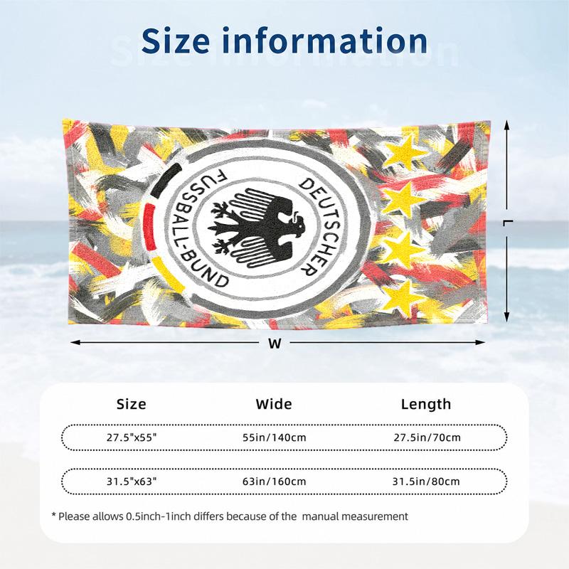 Germany national football team Microfiber Beach Towel Quick Dry Sand Free Lightweight Beach Towels for Travel Swimming Camping