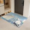 Anime M-MashiMaro Floor Mat Flannel Door Mat Non-Slip Absorbent Washable Indoor Home Rug