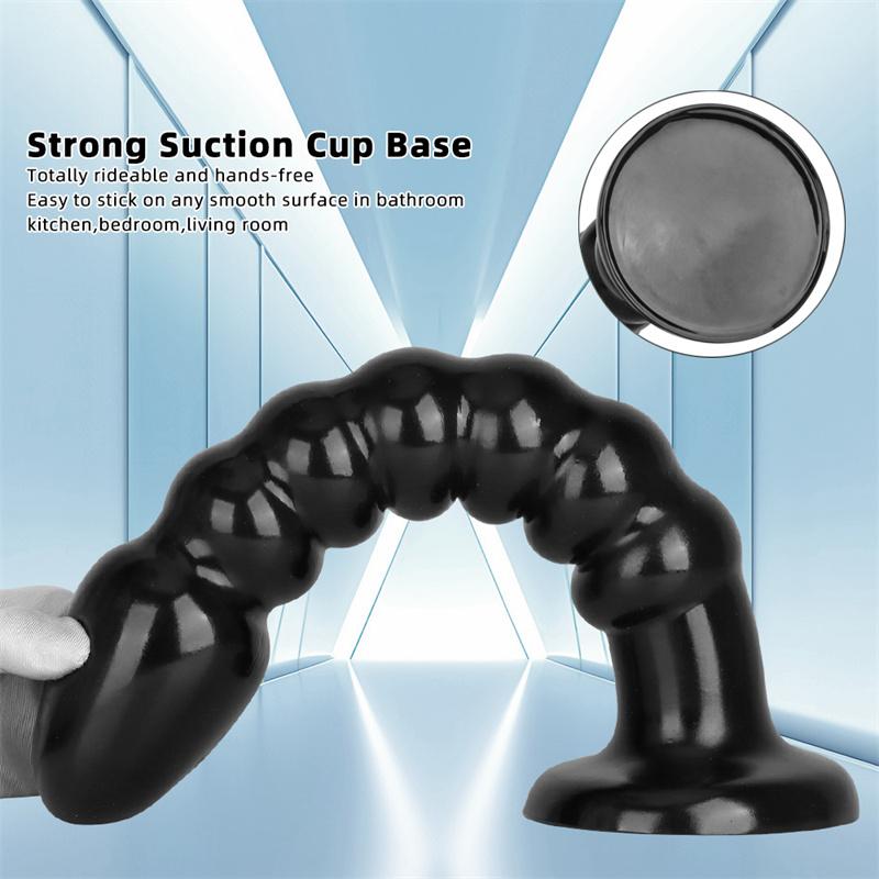 Black Super Long Anal Bead Anal Plug for Going Out To Wear Anal Strip Anal Training Torture Device Anal Expansion Anus