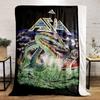 Retro Asia Band Sea Dragon Poster Dark Soft Blanket, Silky Warm Blanket for Everyday Coziness, Breathable Fleece Throw for Daily Use