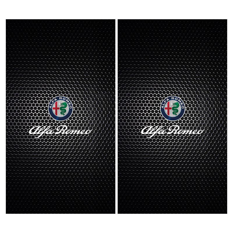 B-Pillar Center Column PET Decals Emblem 3d Sticker Auto Parts Caps For Alfa Romeo 147 159 Giulietta Giulia Mito Spider Alpha